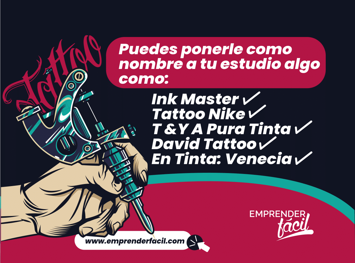 Ejemplos de nombres para estudios de tatuajes.