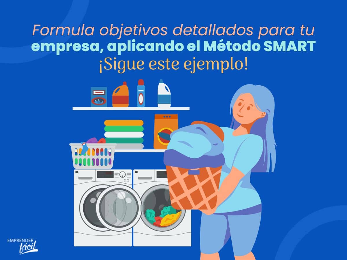 Ejemplo de objetivos SMART en una lavandería