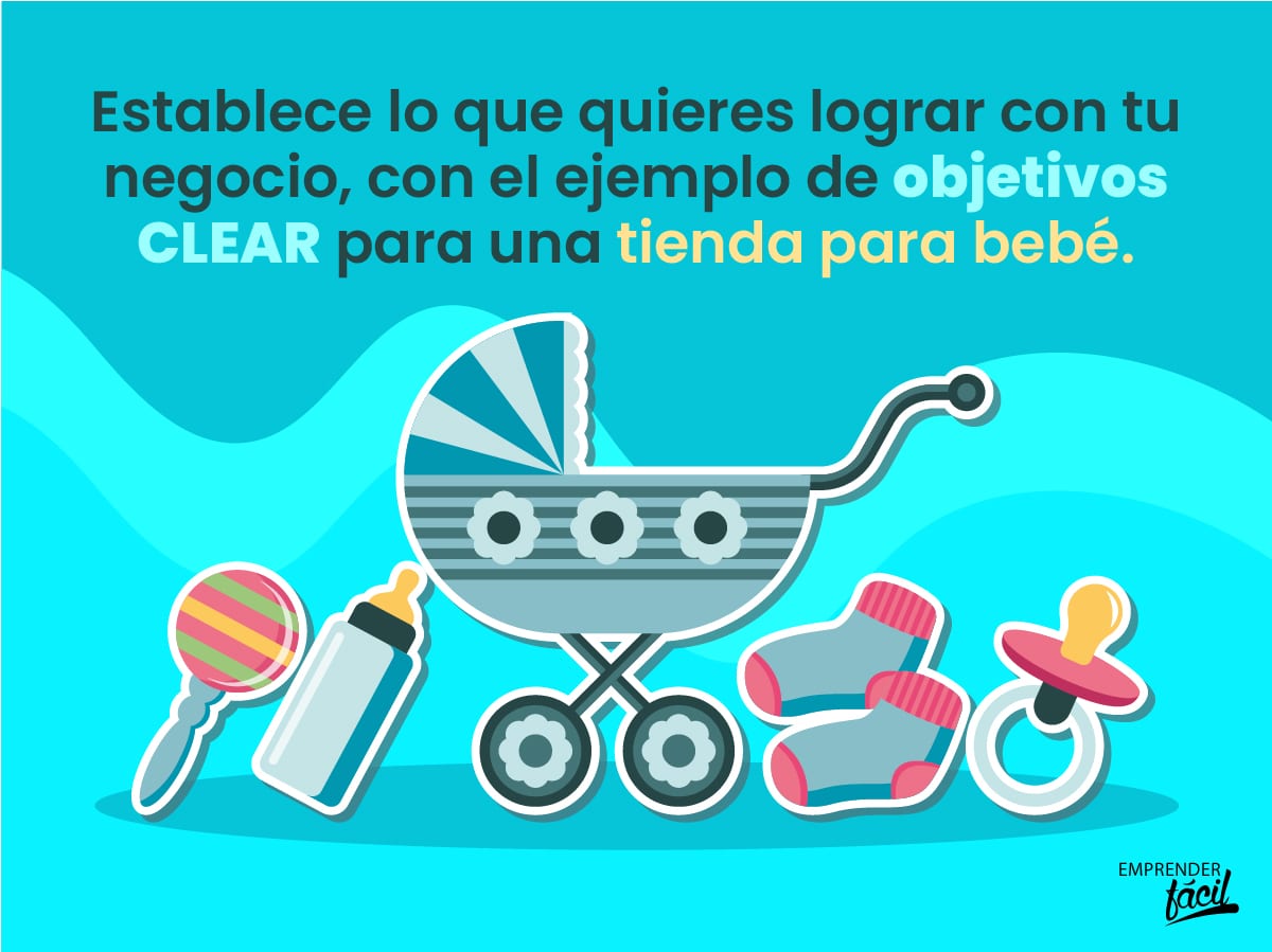 Objetivos CLEAR para una tienda de bebés