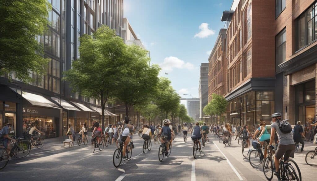 bicicletas sostenibles en la ciudad