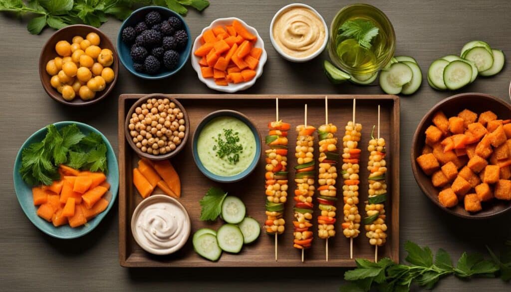 snacks veganos para picar entre comidas