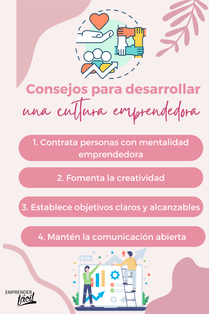 Consejos para desarrollar una cultura emprendedora