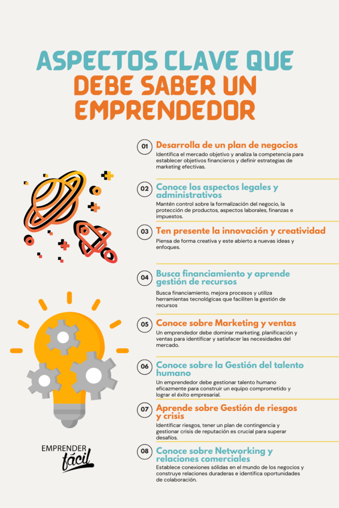 Qué debe saber un emprendedor