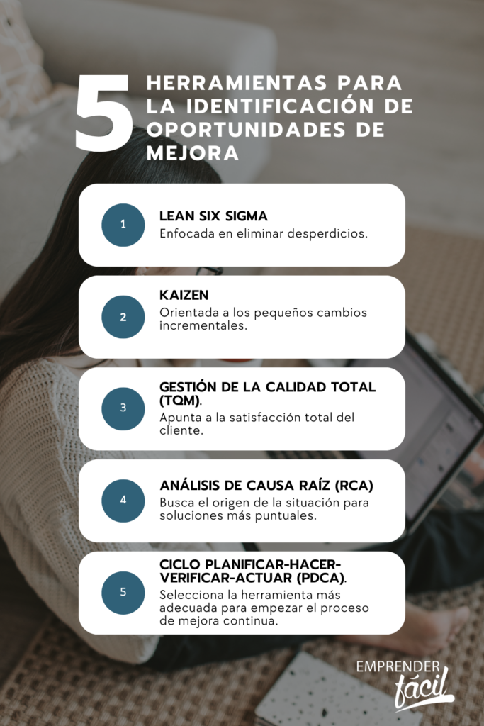 herramientas para la identificación de oportunidades de mejora continua